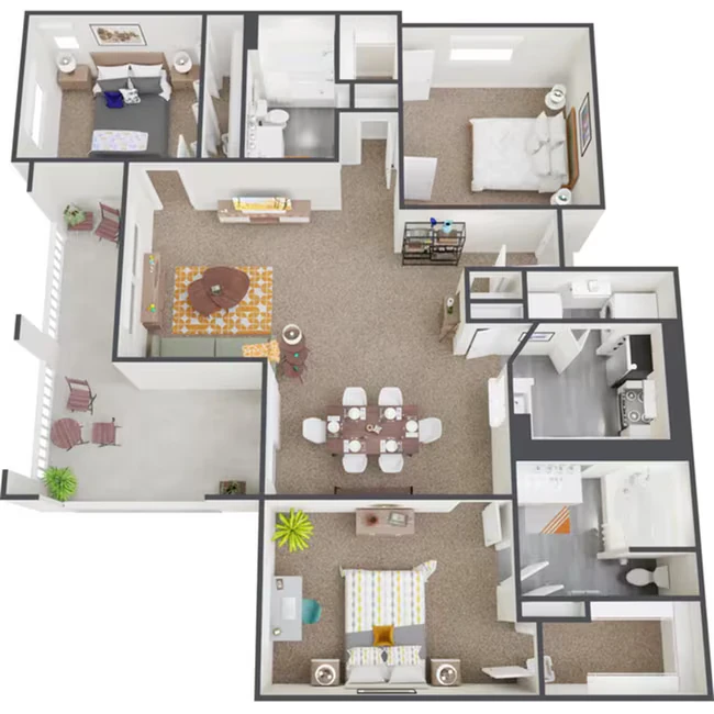 3+2 IR 1811 floor plan